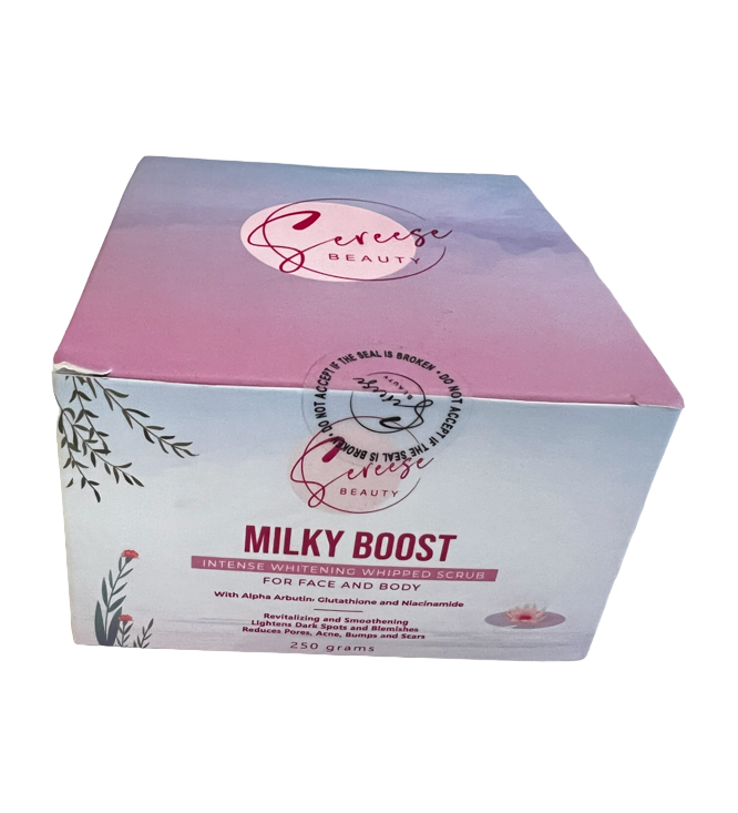 SEREESE BEAUTY Milky Boost Intense Whitening Whipped Scrub For Face and Body (250 gr)