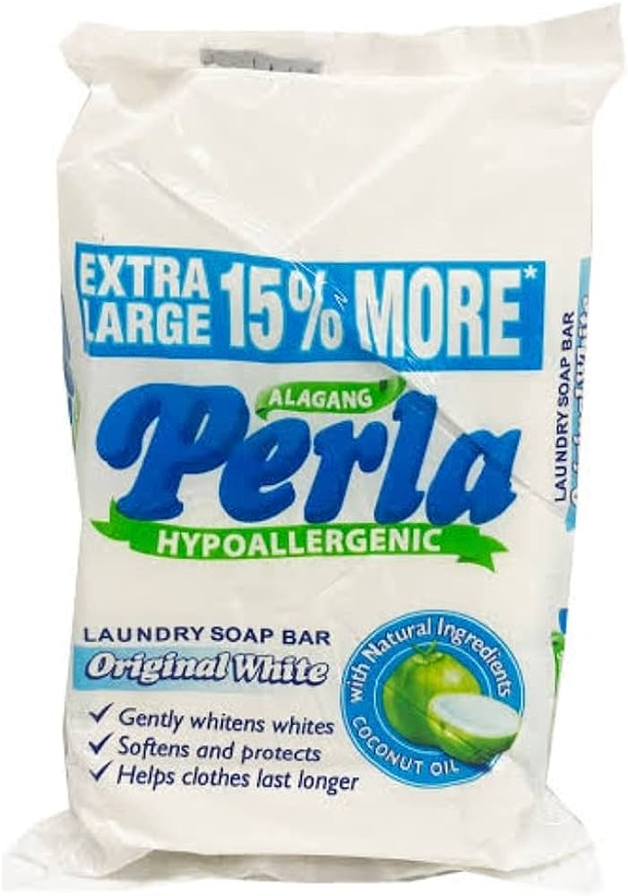 PERLA Hypoallergenic Laundry Soap Bar Original White (160 gr)