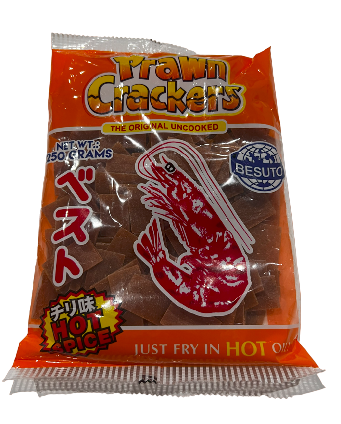 BESUTO Prawn Crackers The Original Uncooked Hot Spicy (250 gr)