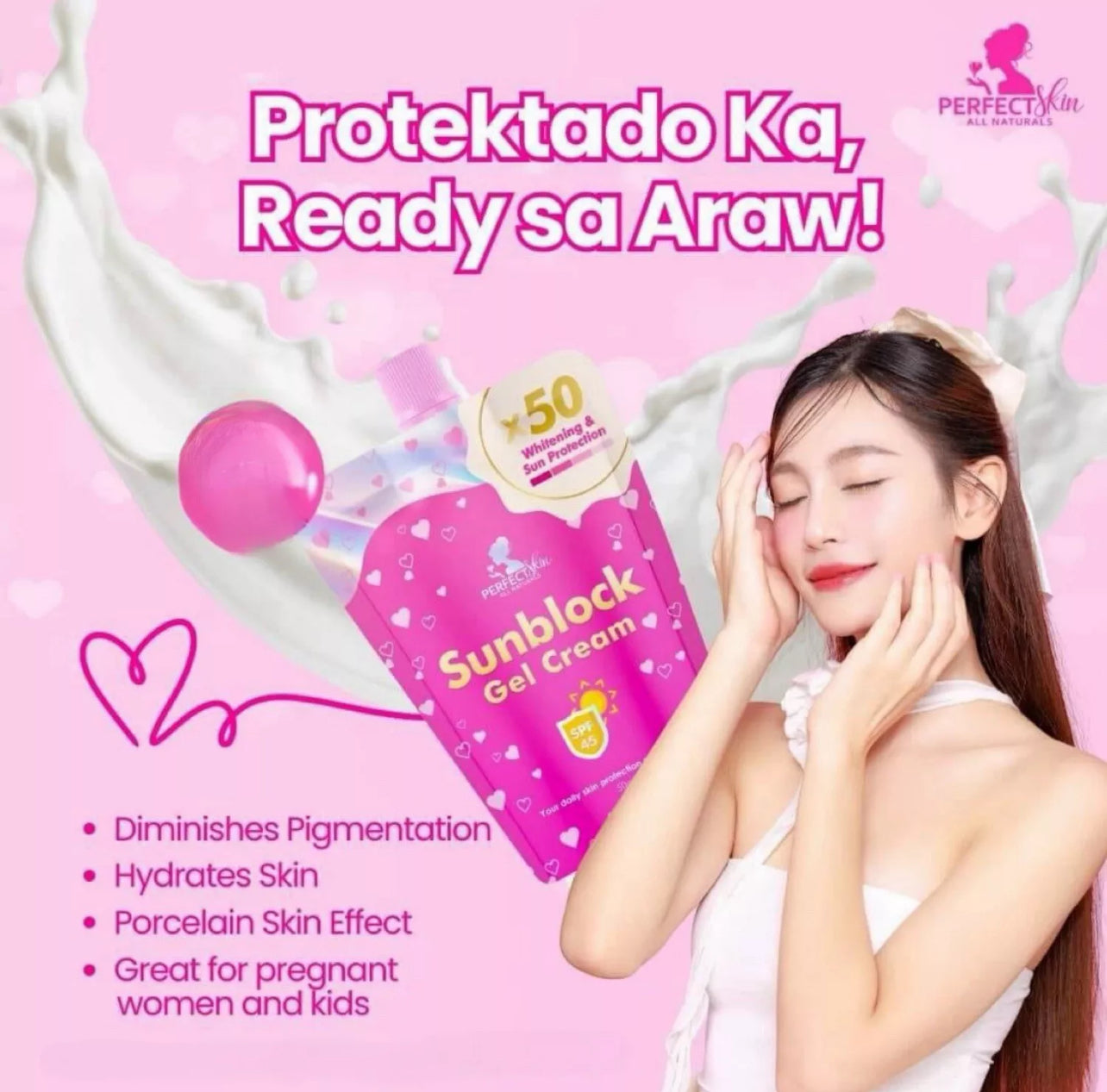 PERFECT SKIN ALL NATURALS Sunblock Gel Cream (50g)