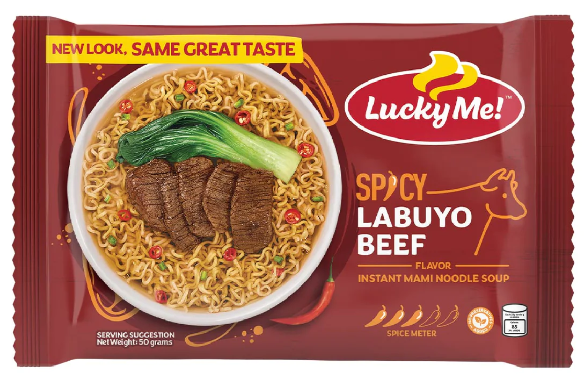 LUCKY ME Spicy Labuyo Beef Instant Mami Noodle Soup (50 g)