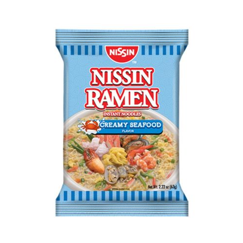 NISSIN RAMEN Creamy Seafood Instant Noodle Flavor (63 g)