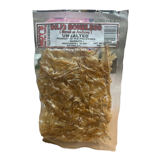 NDYβS ORGANIC DRIED FISH  Dilis Boneless (Boneless Anchovy) 80g