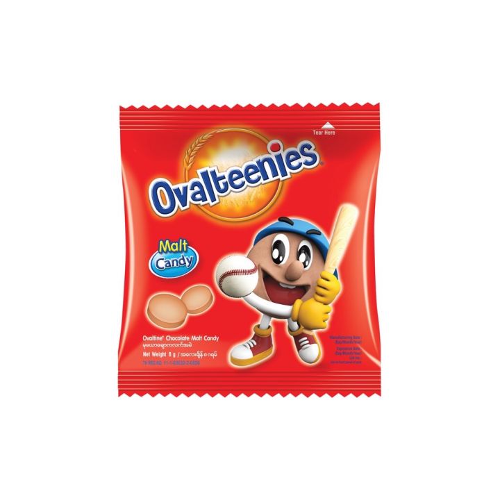 OVALTEENIES Malt Candy: Chocolate (9 pieces x 8 gr)