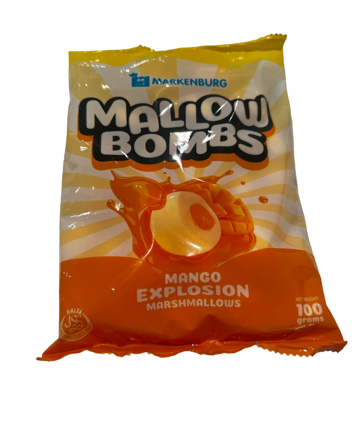 MARKENBURG Mallow Bombs: Mango Explosion Marshmallows (100 gr)