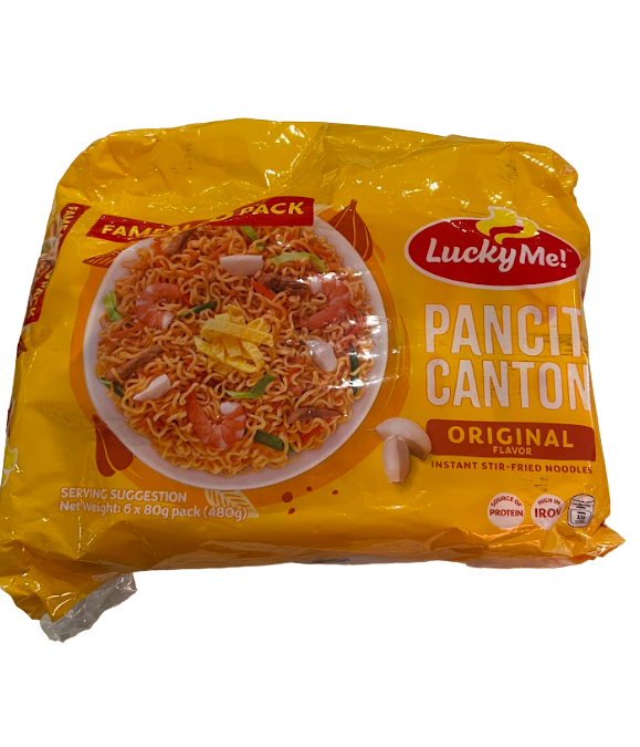 LUCKY ME Pancit Canton Original Flavor Family Pack (6 pieces x 80 gr)