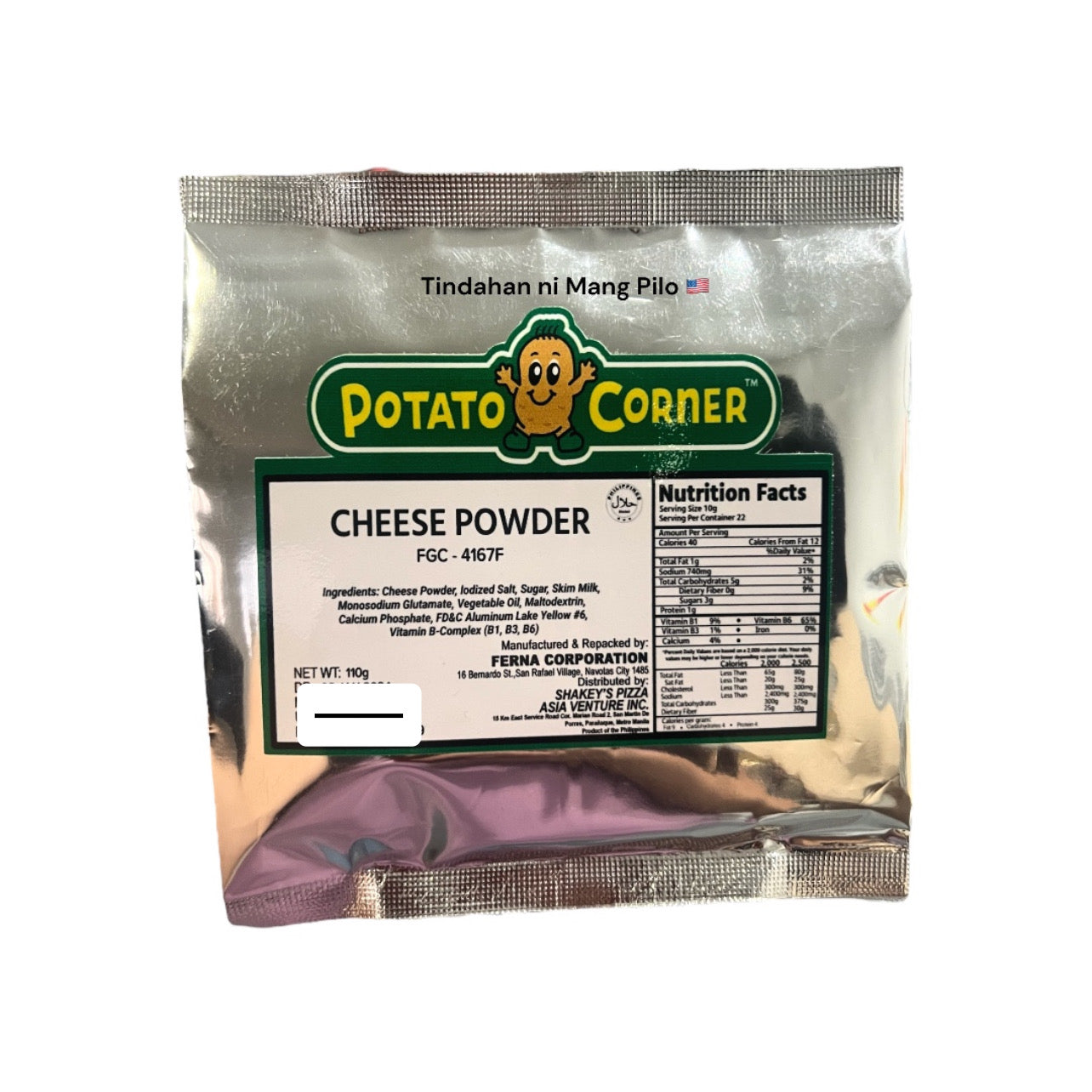 POTATO CORNER Cheese Powder Seasoning 110g