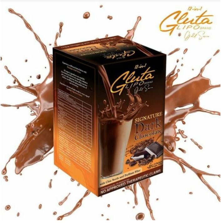 GLUTA LIPO BRAND Signature Dark Chocolate (10 pieces x 25 gr)