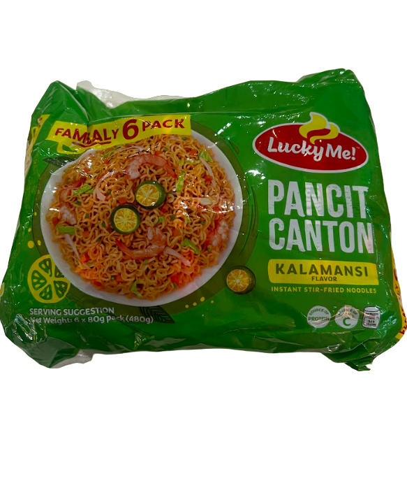 LUCKY ME Pancit Canton Kalamansi Flavor Family Pack (6 pieces x 80 gr)