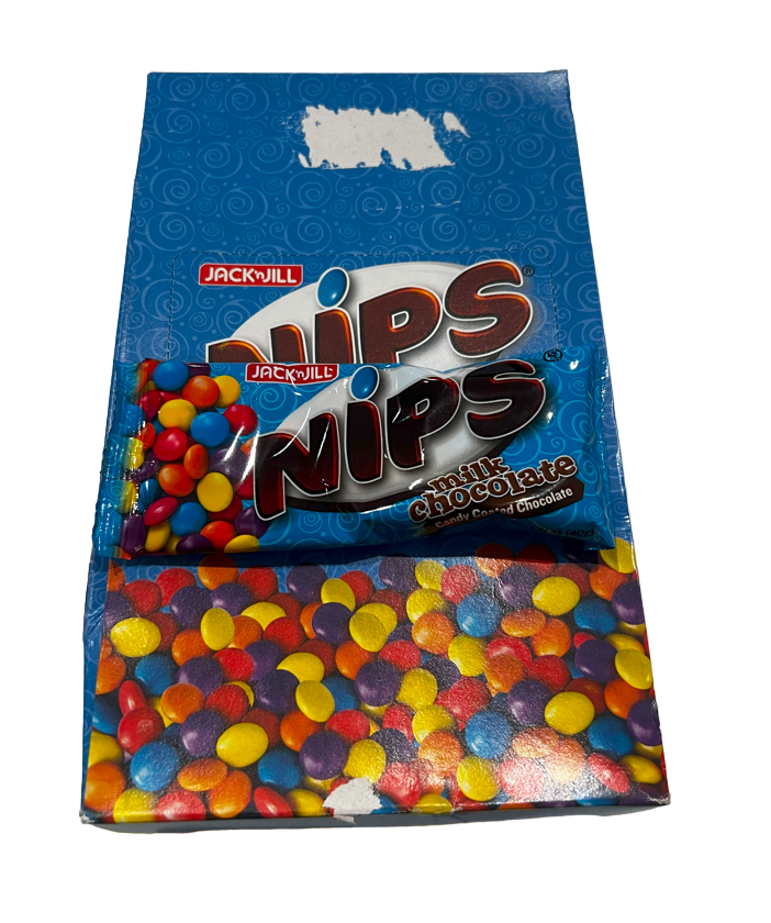 JACK N JILL Nips Milk Chocolate: Candy coated Chocolate (40 gr)