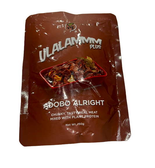 ULALAMMM PLUS	Adobo Alright Chunky, tasty real meat mixed with plant protein (150 gr)