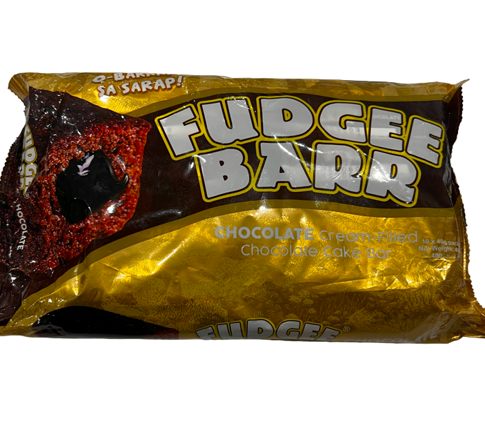 Rebisco Fudgee Barr Chocolate Cream Filled Chocolate Cake Bar (10 pieces)