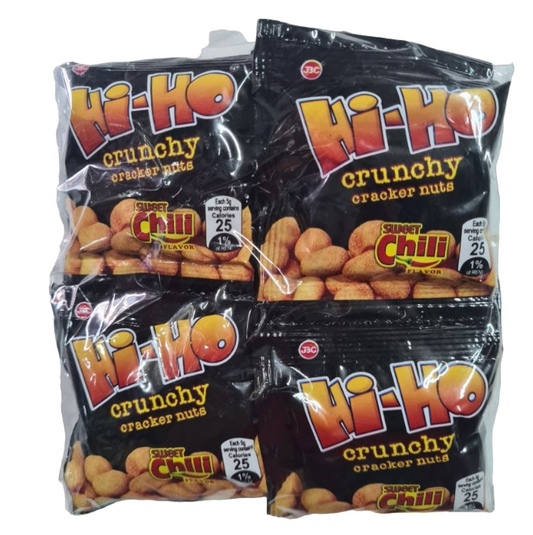 JBC Hi-Ho Crunchy Cracker Nuts Sweet Chili Flavor (10 pcs x 5 g)