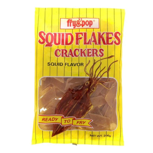 FRY&POP Squid Flakes Crackers: Squid Flavor (200 gr)