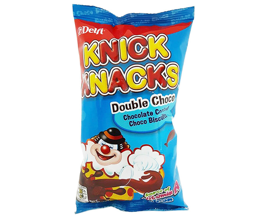 DELFI Knick Knacks Double Chocolate Coated Biscuits (50 g)