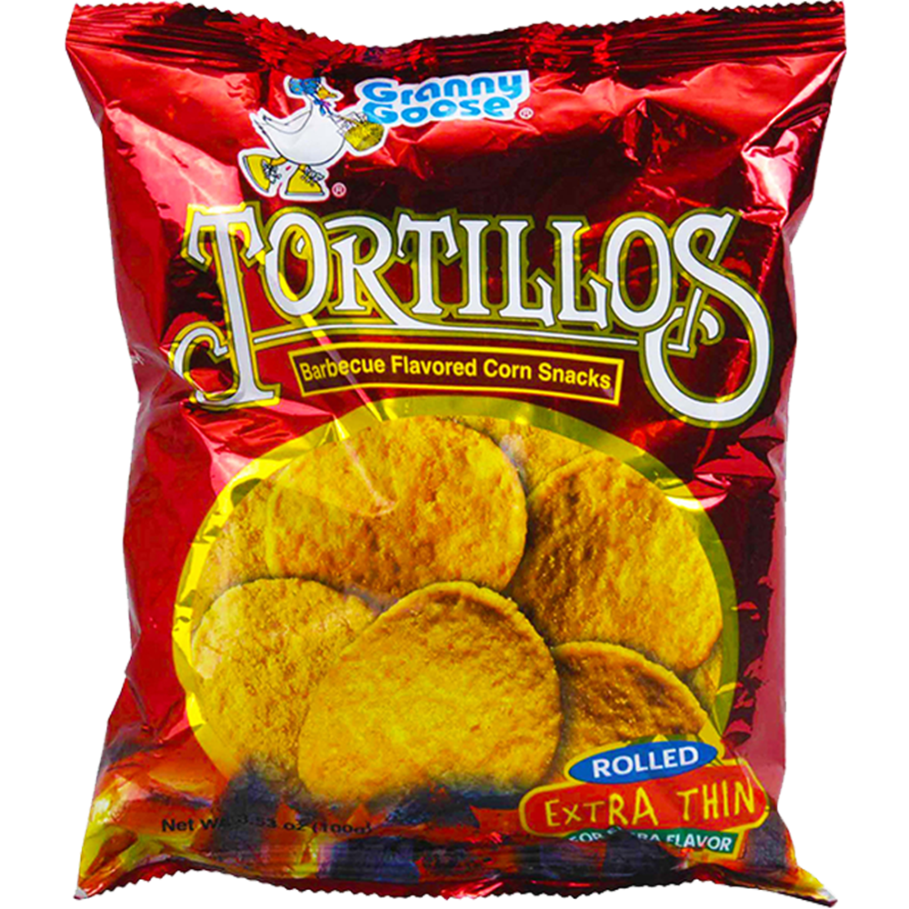 GRANNY GOOSE Tortillos Barbecue Flavored Corn Chips (Large) (160 g)