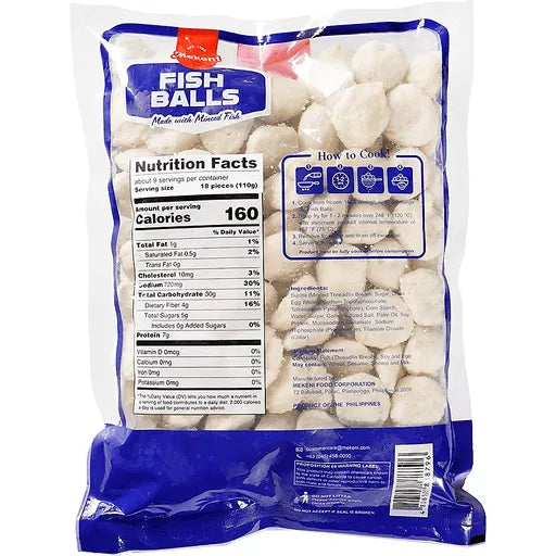 Mekeni Fishballs (Flat) 1kg/2.2lbs