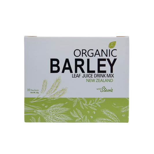 JC ORGANIC BARLEY Leaf Juice Drink Mix New Zealand W/ Stevia (10 pieces x 32 gr)