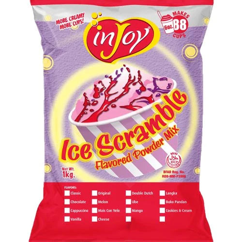 INJOY Milk Scramble Ube Dairy Frozen Dessert Powder Mix (1 kg)