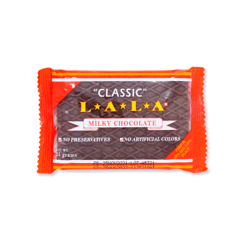 LALA Classic Milk Chocolate Bar (12 pieces x 30 gr)