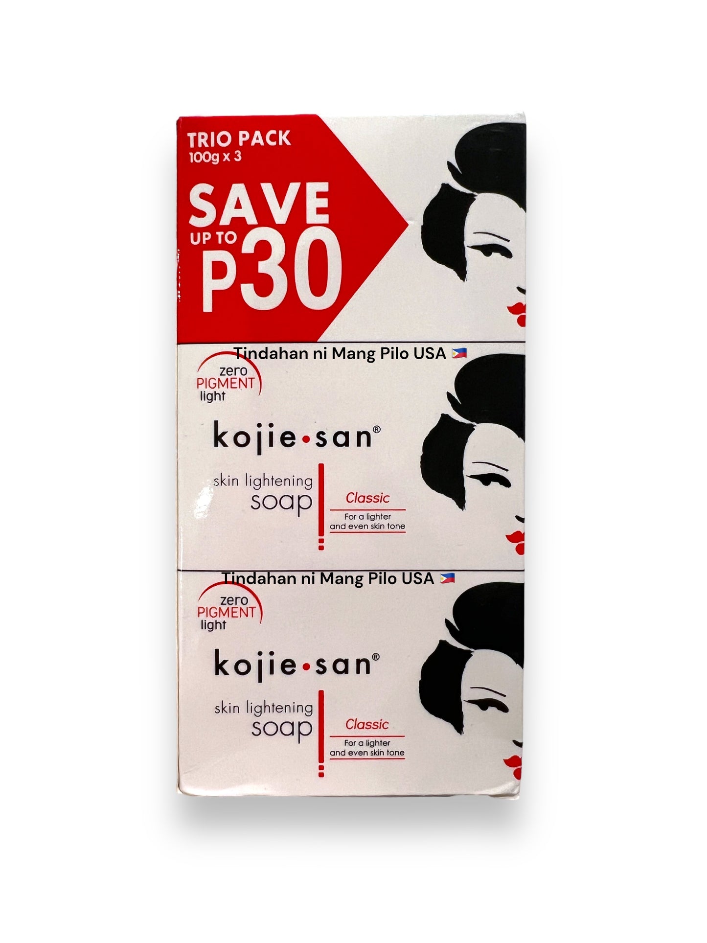 KOJIE•SAN Skin Lightening Soap Trio Pack (300 gr)