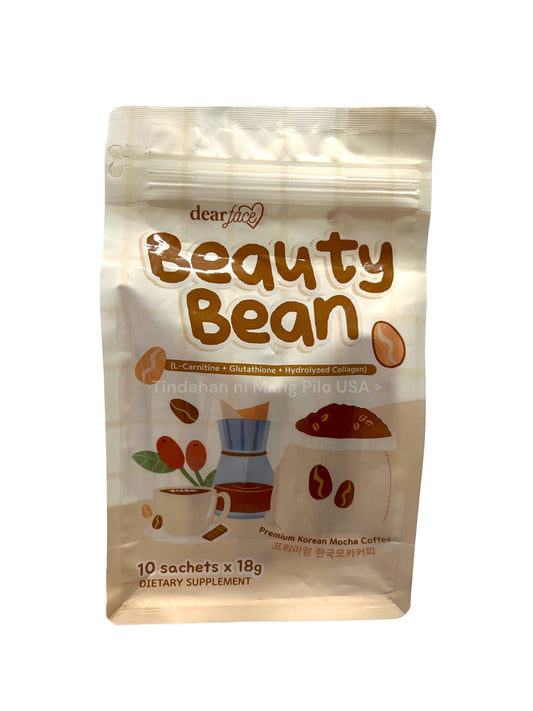 DEAR FACE Beauty Bean Premium Korean Mocha Coffee (18 gr x 10 sachets)