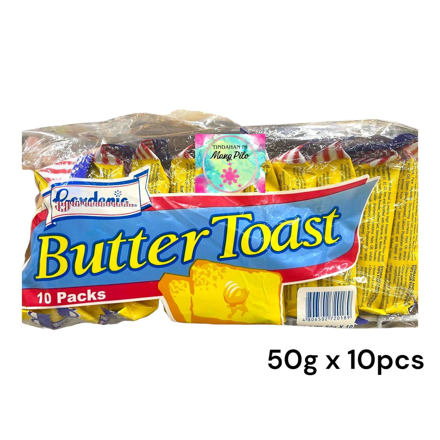 GARDENIA Butter Toast 1 pack (50 g x 10 pcs)