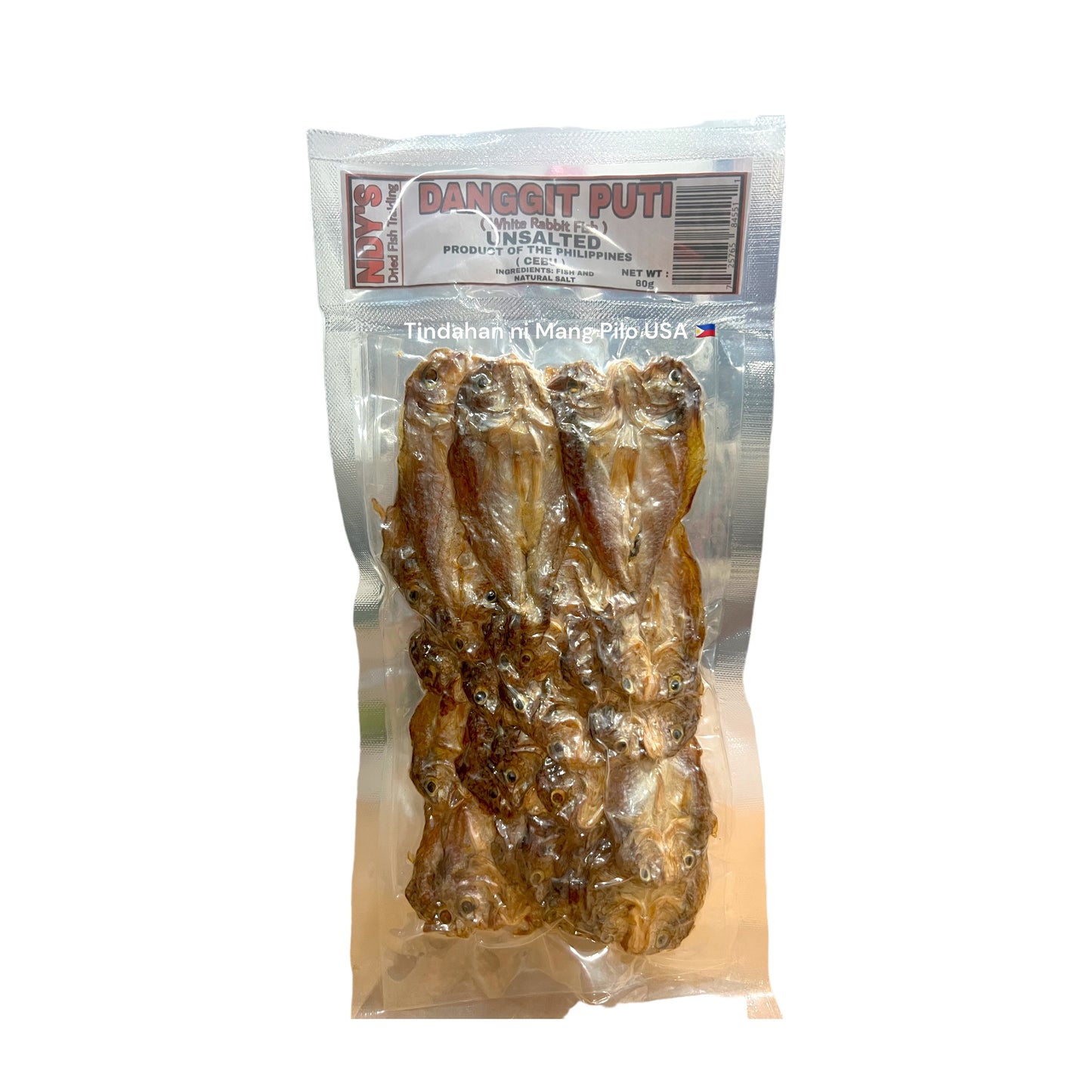 NDY’S ORGANIC DRIED FISH Danggit Puti (White Rabbit Fish) 80g