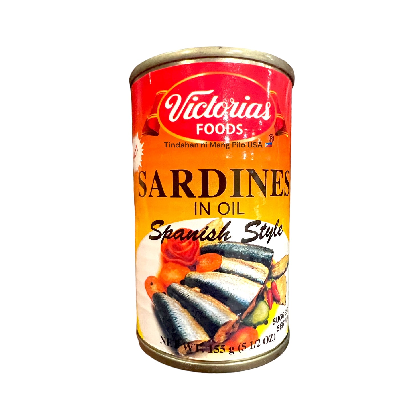 VICTORIA’S Sardines in Oil - Spanish Style - HOT 155g