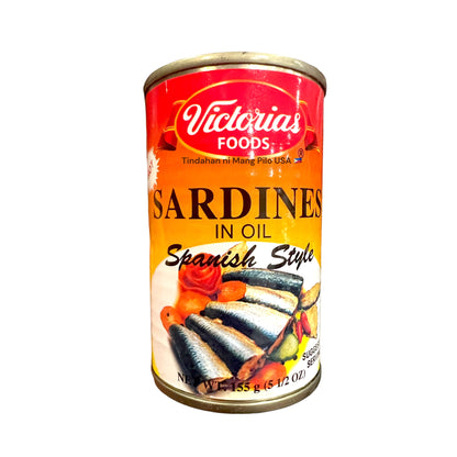 VICTORIA’S Sardines in Oil - Spanish Style - HOT 155g