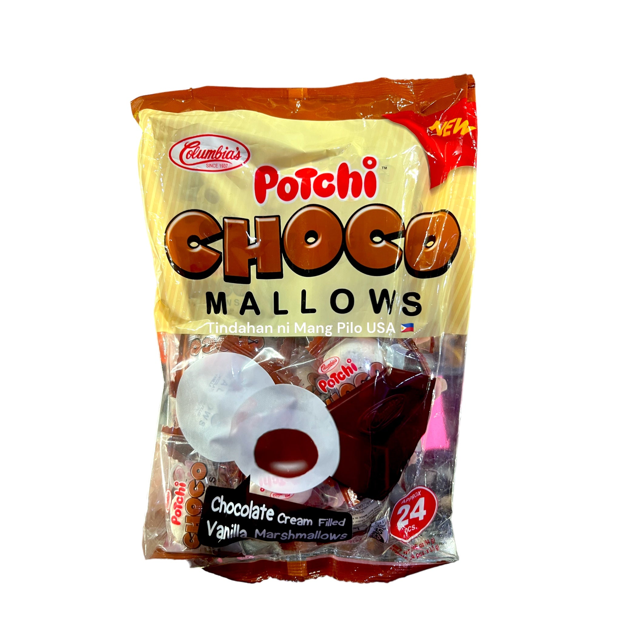 COLUMBIA’S Potchi Choco Mallows 24pcs x 3.5g (84g) – Tindahan ni Mang ...