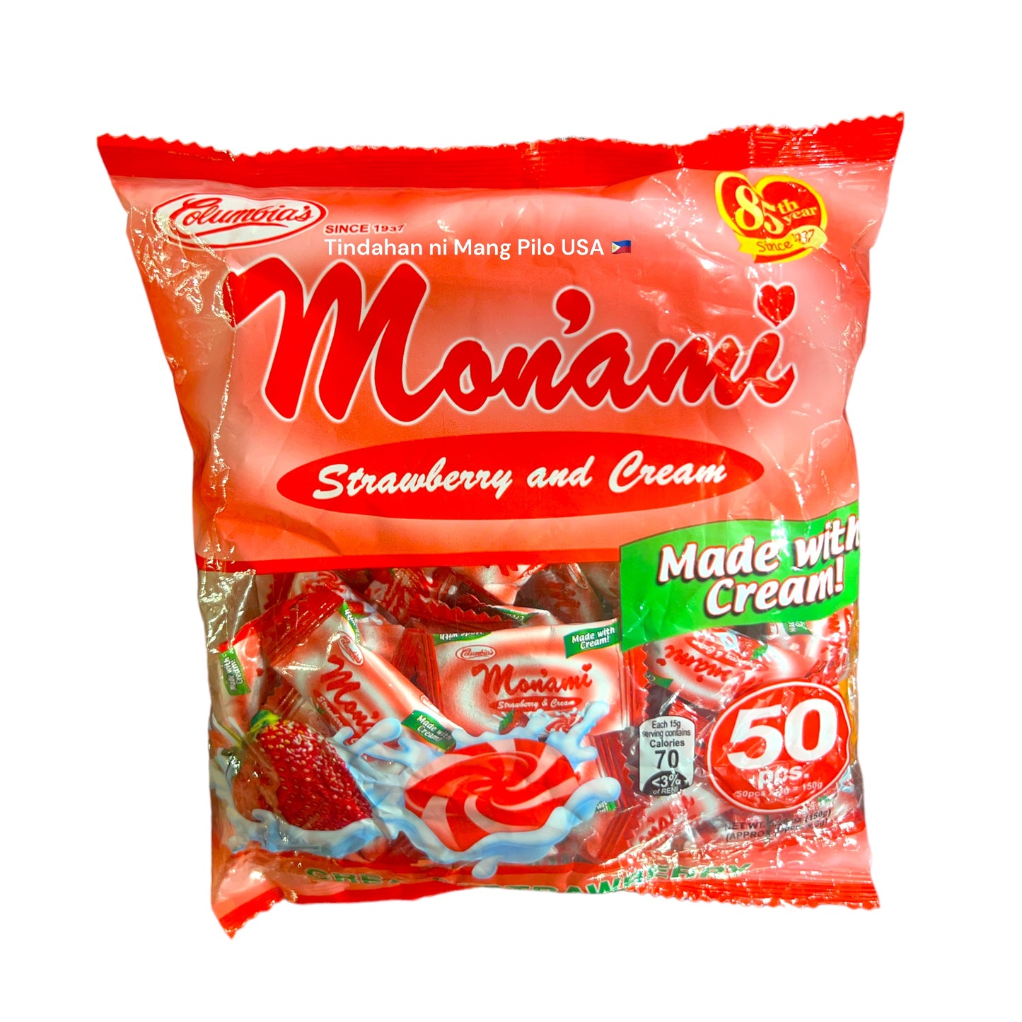 COLUMBIA'S Monami: Strawberry and Cream (150 gr)