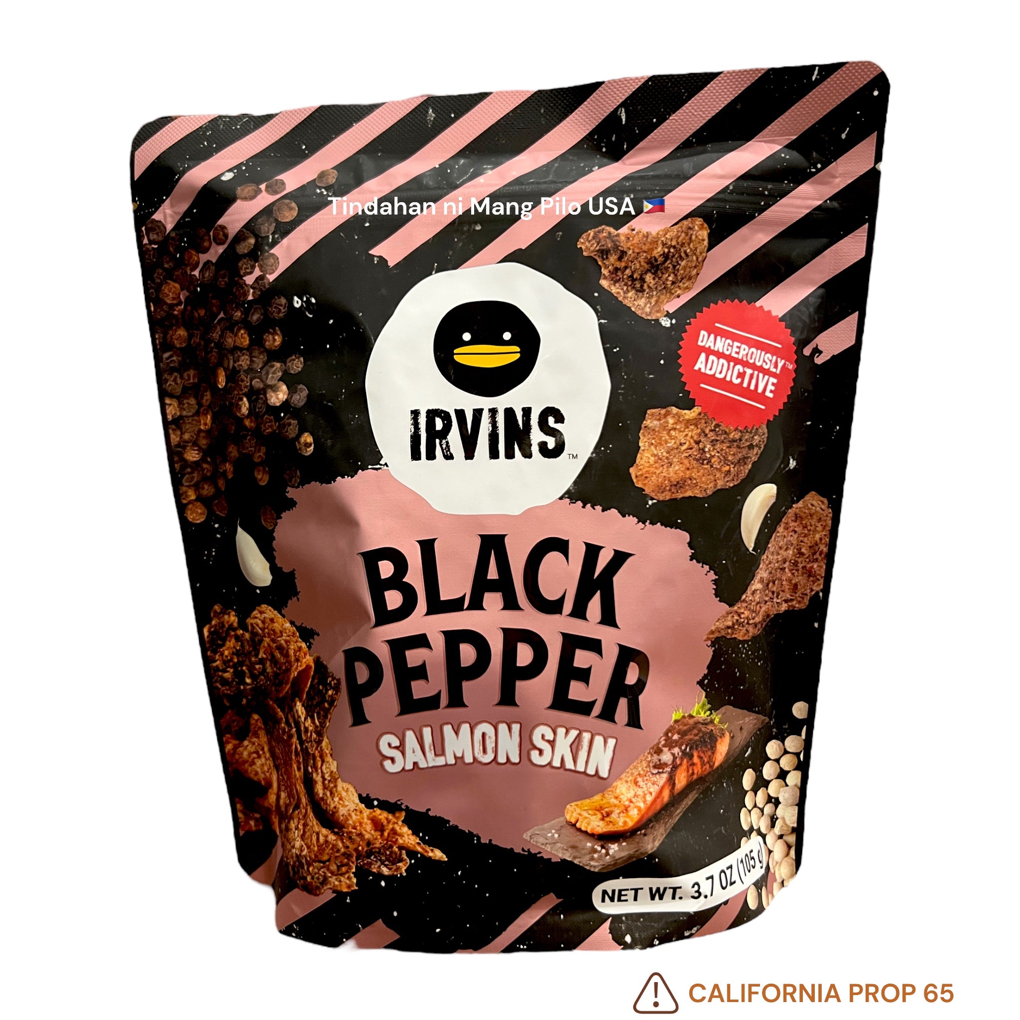 IRVINS Black Pepper Salmon Skin (105g) – Tindahan ni Mang Pilo USA