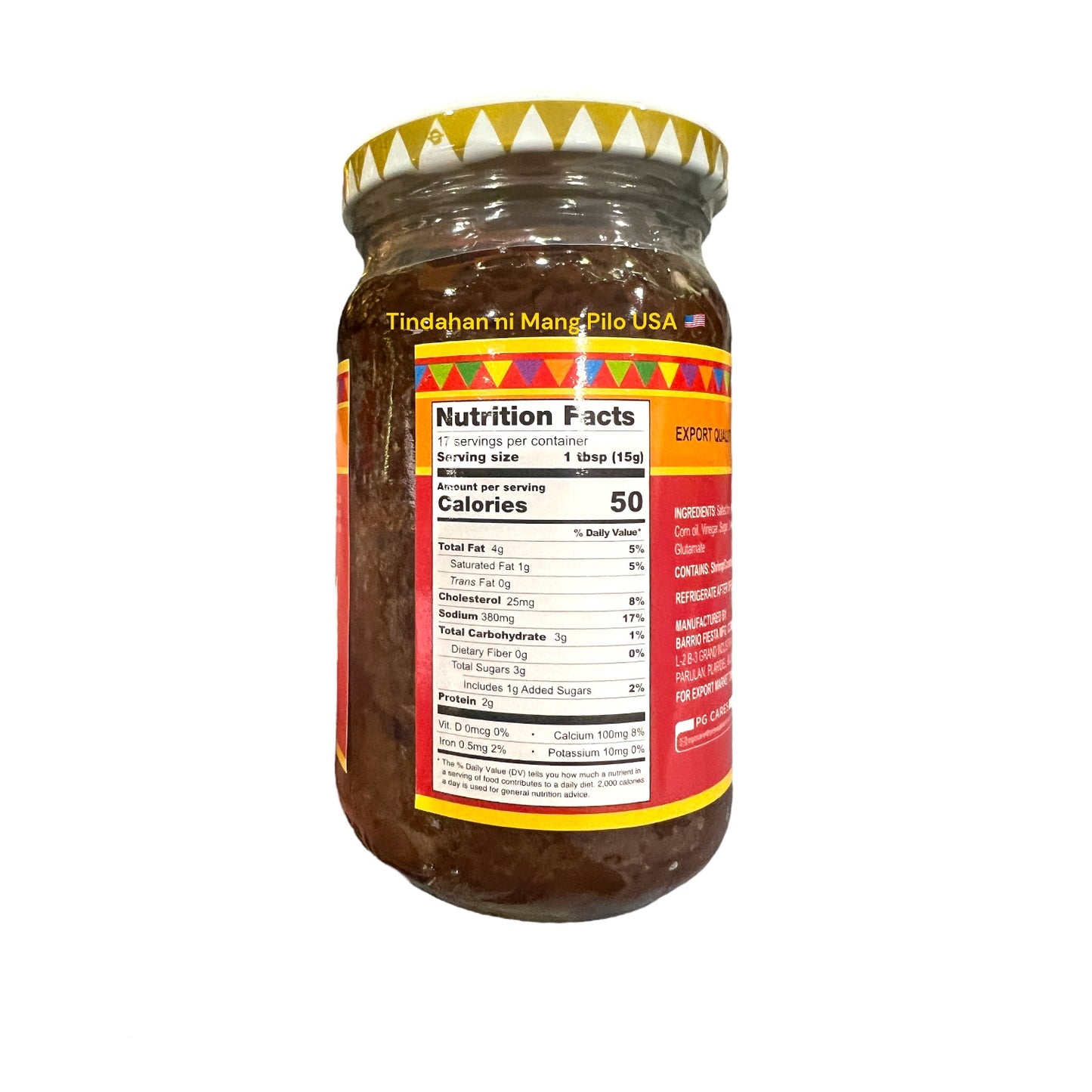 BARRIO FIESTA Sauteed Shrimp Paste Regular (250g)