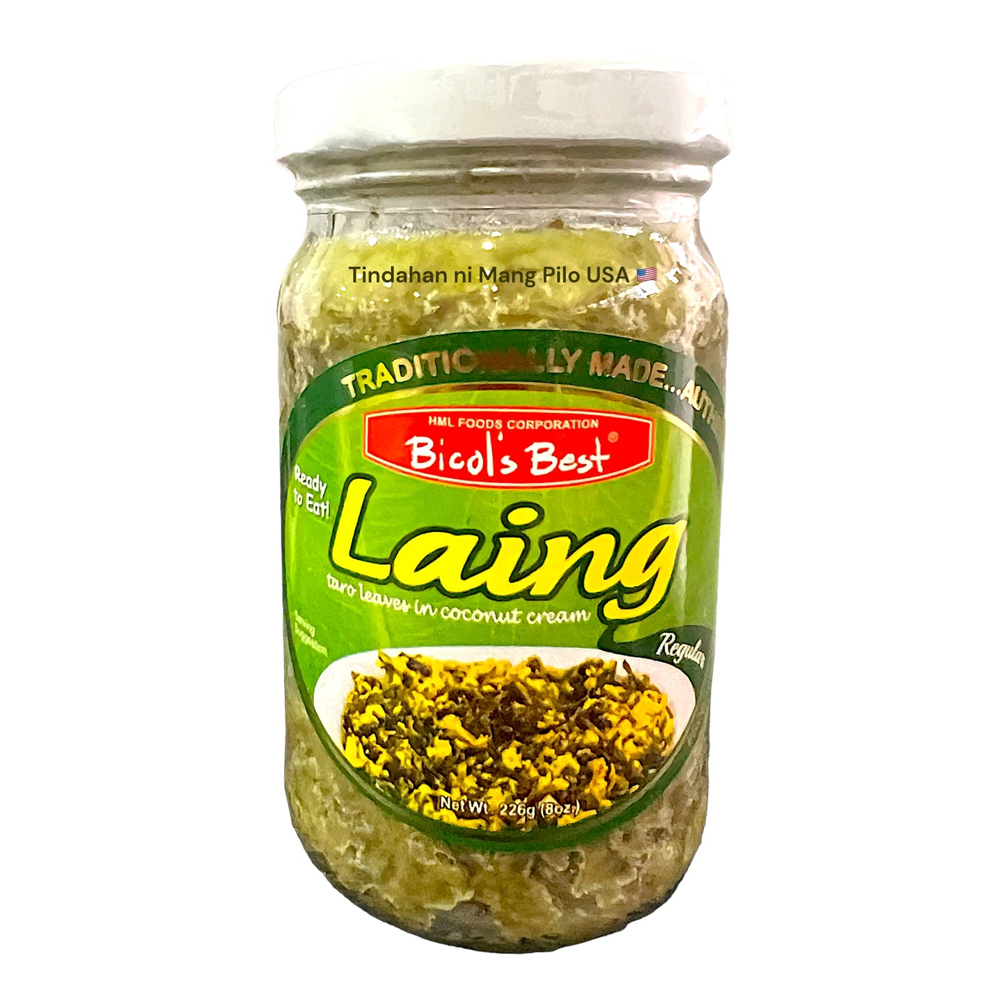 BICOL’S BEST Laing - Taro Leaves in Coconut Cream (210g)