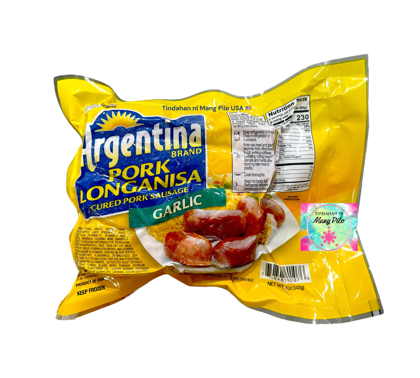 ARGENTINA Pork Longanisa - Garlic (12oz | 340g)