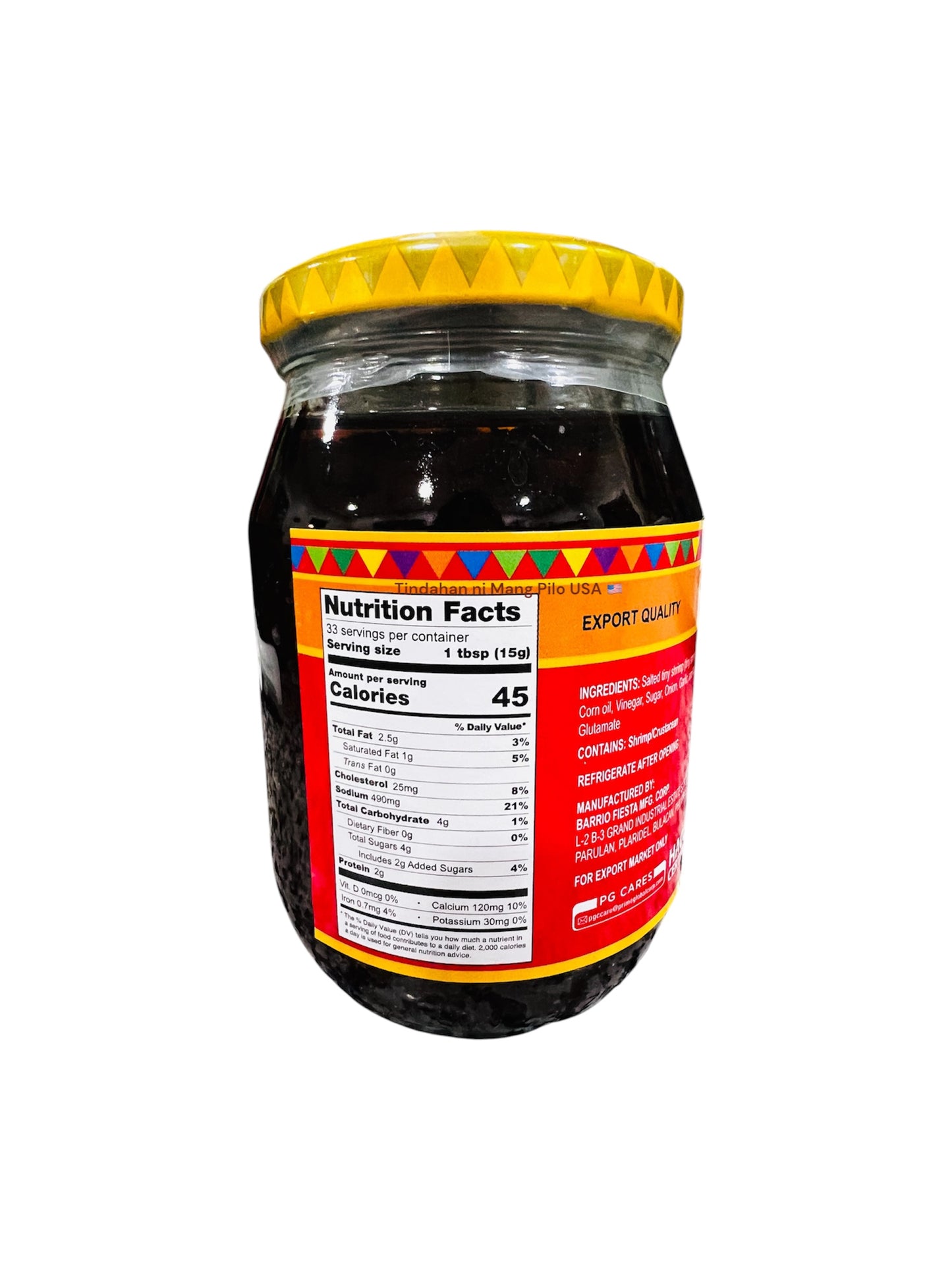 BARRIO FIESTA Bagoong (Sauteed Shrimp Paste) - Sweet 500g