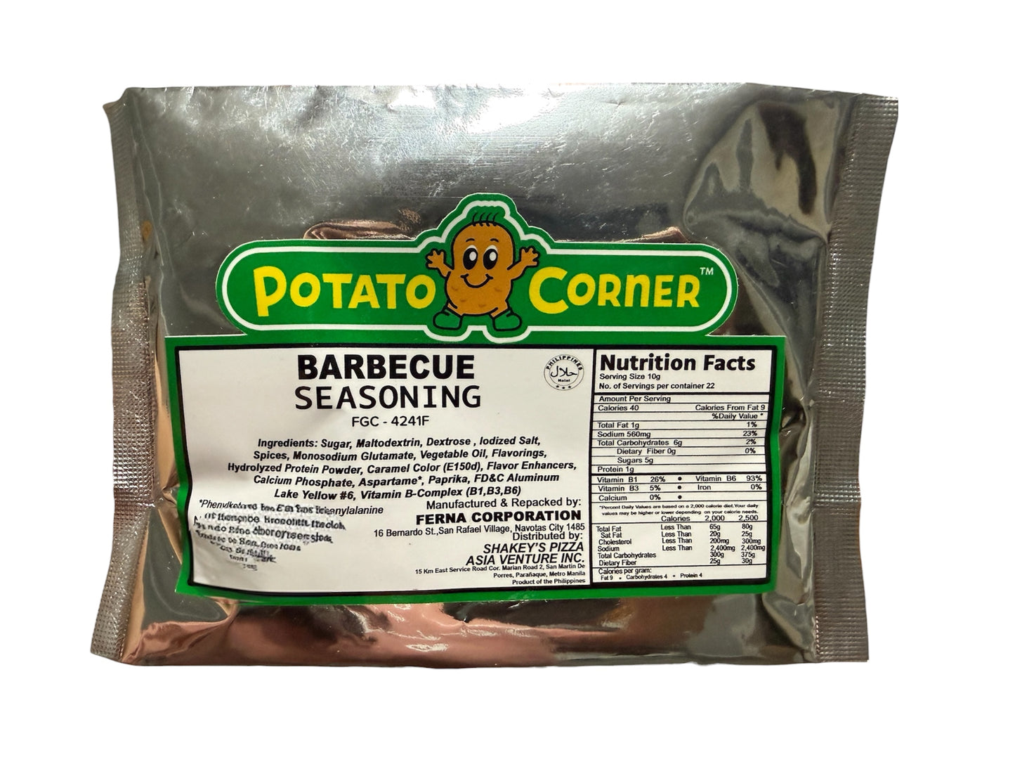 POTATO CORNER Barbecue Seasoning 220g