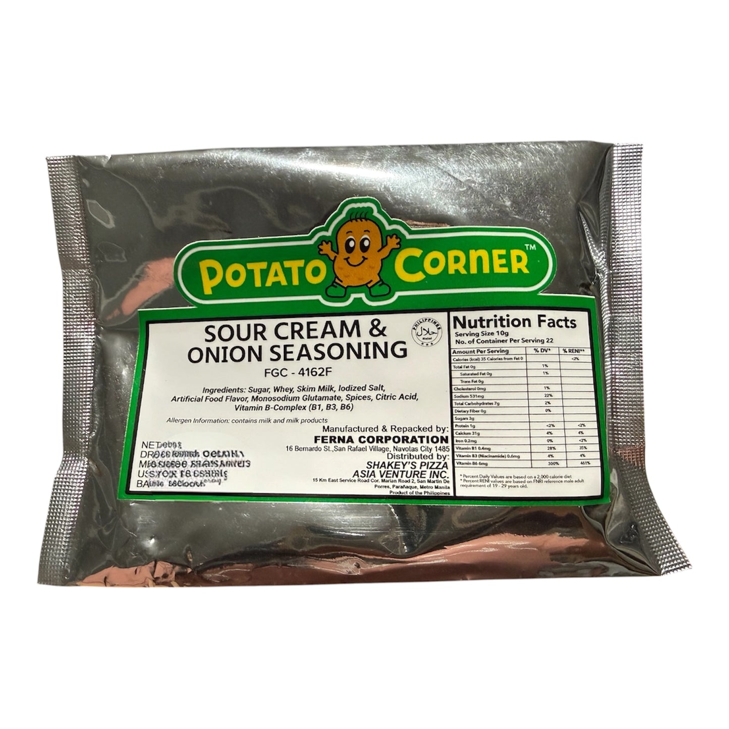 POTATO CORNER Sour Cream & Onion Seasoning 200g