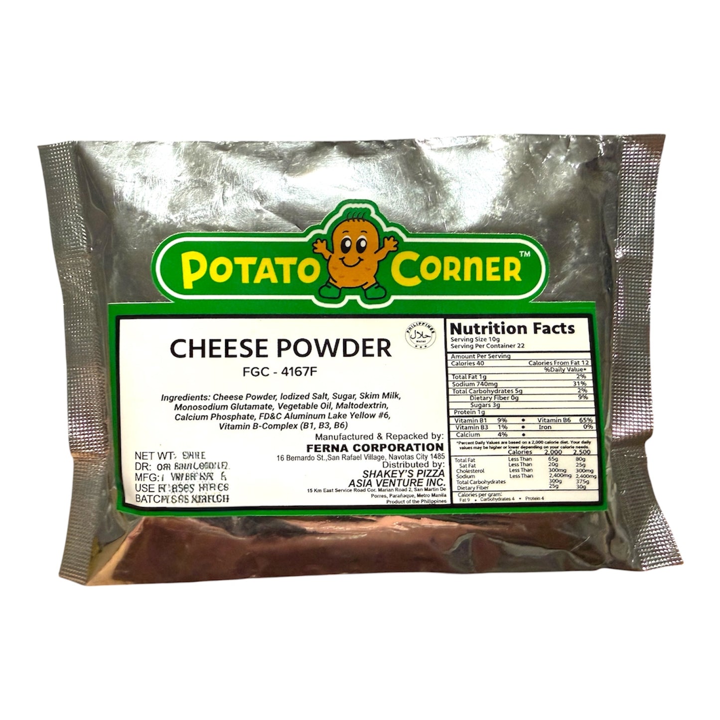 POTATO CORNER Cheese Powder Seasoning 220g