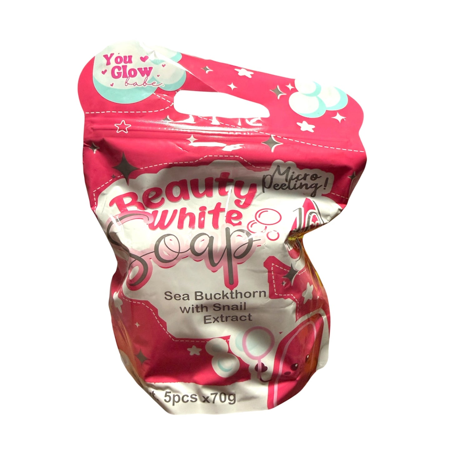 YOU GLOW BABE Micro-peeling Beauty White Soap (5 x 70g)