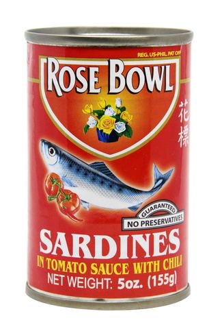 ROSE BOWL Sardines in Tomato Sauce w Chili (155 g)