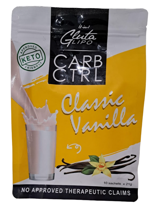 GLUTA LIPO BRAND Carb CTRL: Classic Vanilla (10 pieces x 21 gr)