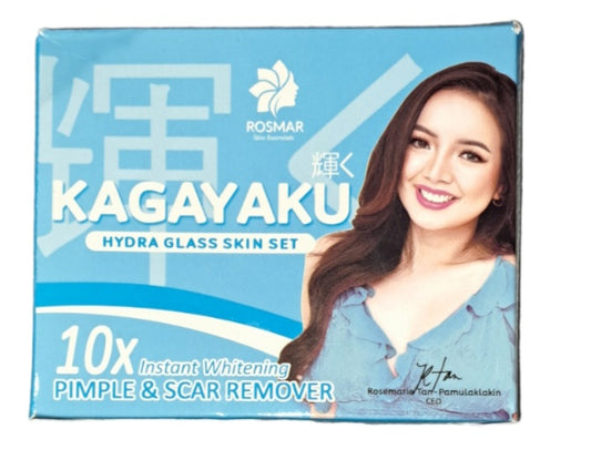 ROSMAR KAGAYAKU Hydra Glass Skin Set 10x Instant Whitening Pimple & Scar Remover (350 gr)