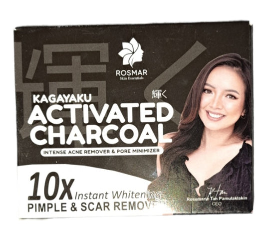 ROSMAR KAGAYAKU Activated Charcoal Intense Acne Remover & Pore Minimizer 10x Instant Whitening Pimple & Scar Remover (300 gr)